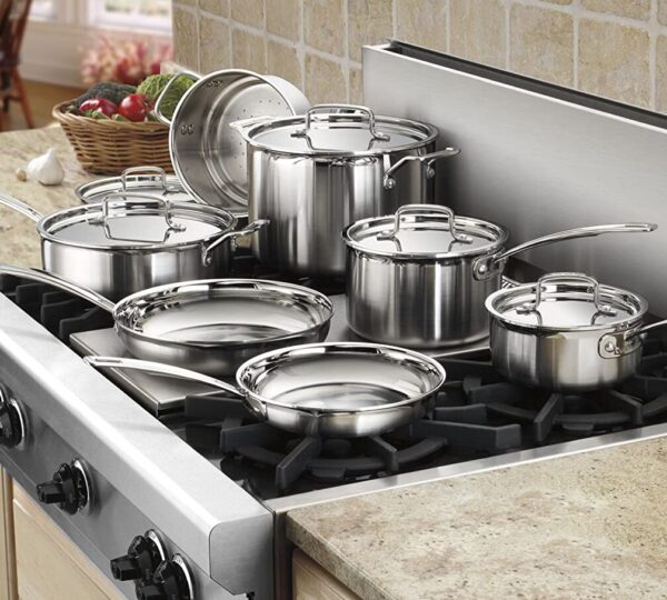 12 Piece Cookware Set by Cuisinart, MultiClad Pro Triple Ply