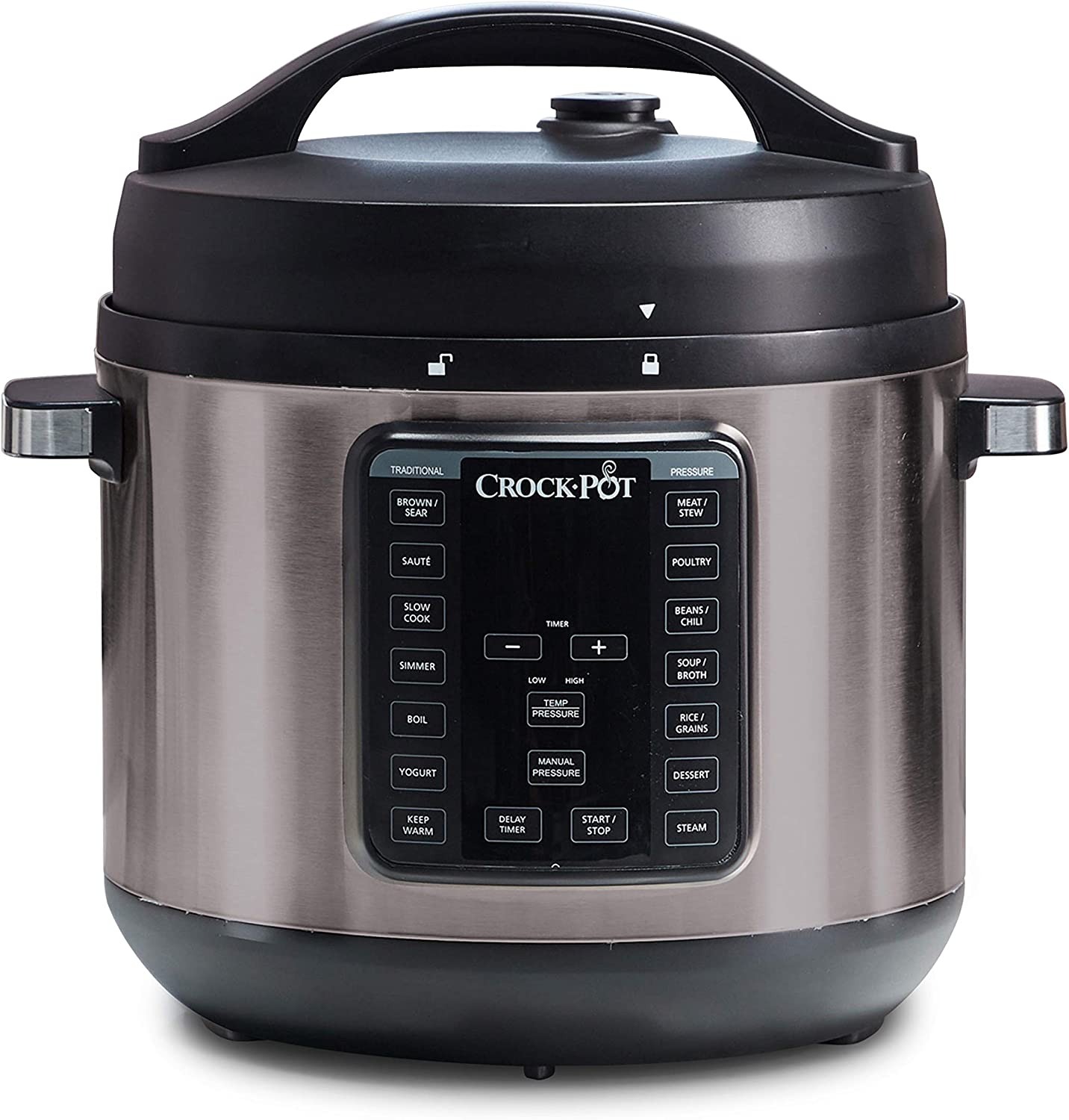 Crock-Pot 8-Quart Multi-Use XL Express Crock Programmable Slow Cooker and Pressure Cooker with Manual Pressure