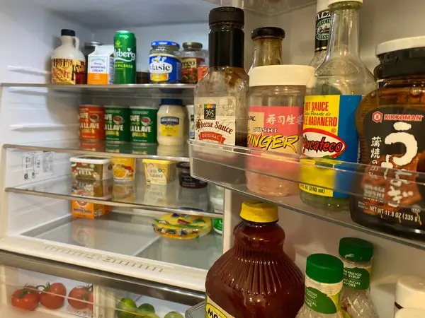 Inside the fridge